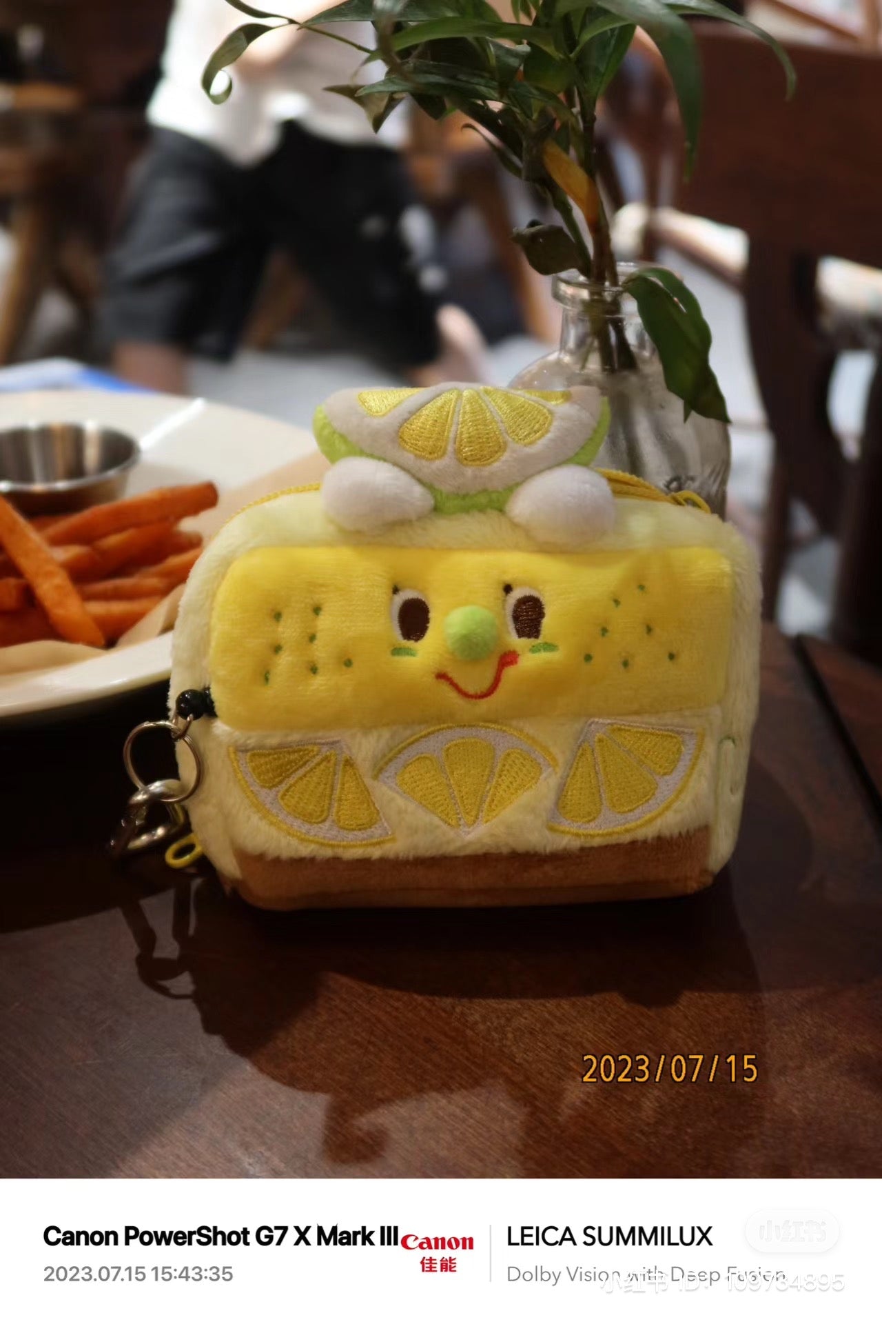 Gladly gladee｜草莓/柠檬芝士蛋糕无线耳机手袋零钱包/Airpods收纳袋/耳机包｜约70 x 65 x 25 mm