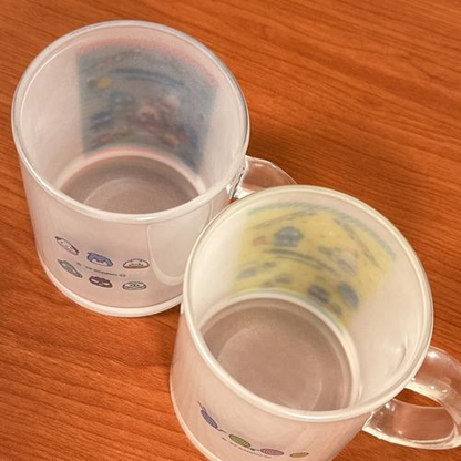 Sanrio｜Hapidanbui Boys 5th Anniversary Glass Mug｜φ73×H92mm approx.