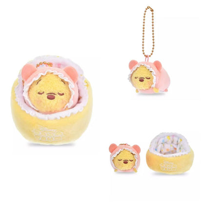 Disney｜Sleep TSUM TSUM Mascot Holder /Plush Keychain｜4cmx 8.5cmx 6cm approx.
