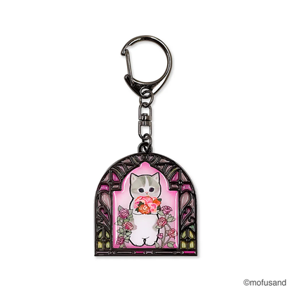 Mofusand｜Stained Glass Keychain/Keyring｜96×45mm approx.