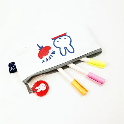 Miffy｜Canvas Pen Pouch ｜200 x 80 x 15 approx.