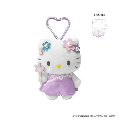 HelloKitty｜Fantasy Series Mermaid Mascot Holder /Plush Keychain｜ H12 × W8.5 × D6.5 cm approx.