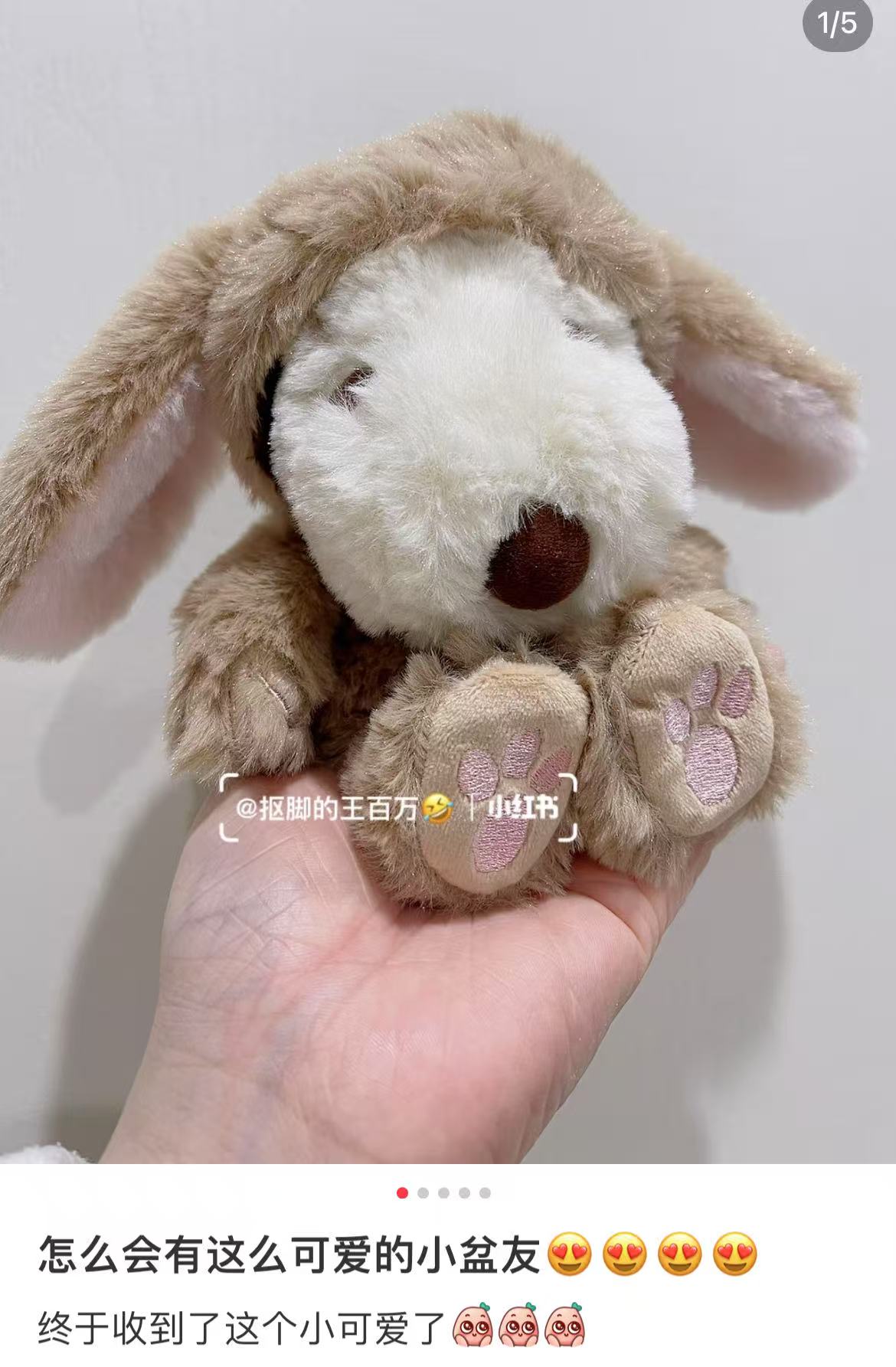 Snoopy｜Peanuts  Lop-Eared Bunny Series Plush Dolls/Plush Toy｜H15 x W17 x D12cm approx.