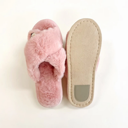 Mofusand｜Hyoko and Cross Band Slippers｜Free (~ 23cm)