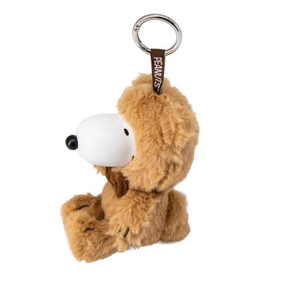 Snoopy｜Peanuts Fluffy Hooded Bear Fine Face Mini Mascot Holder /Plush Keychain｜8×11×8cm approx.