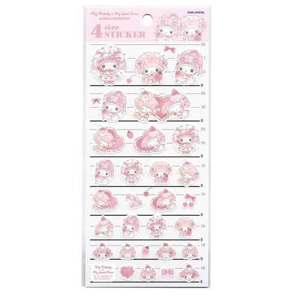 Sanrio｜4-Size Stickers｜H205 x W95 x D2mm approx.