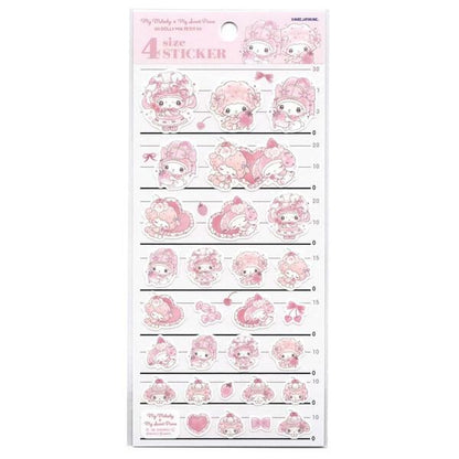Sanrio｜4-Size Stickers｜H205 x W95 x D2mm approx.