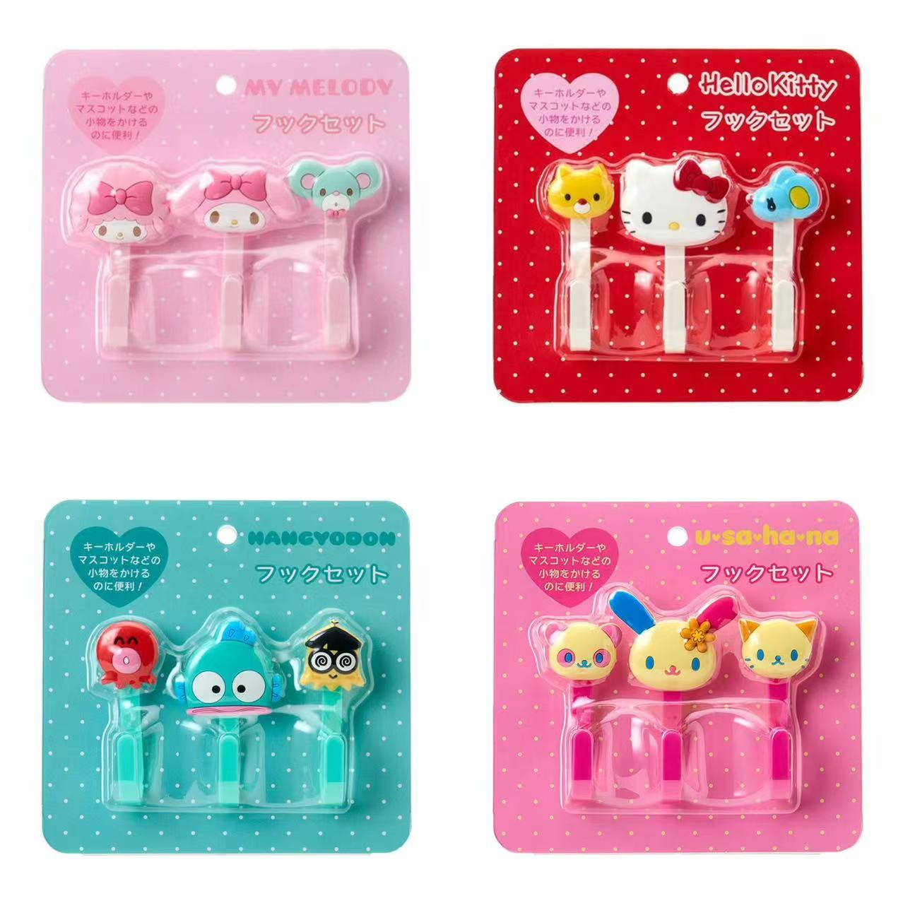Sanrio｜Hook Set｜2.5×3.5×7.5cm approx.