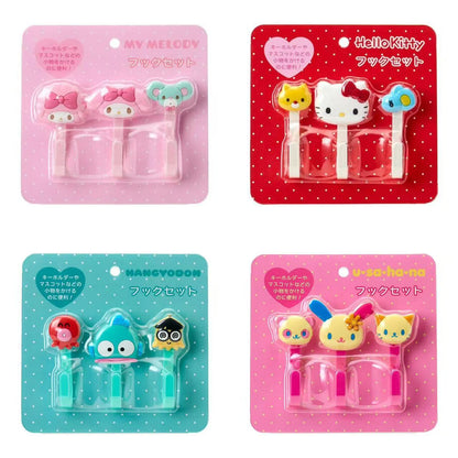 Sanrio｜Hook Set｜2.5×3.5×7.5cm approx.