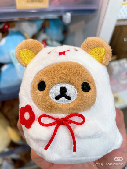 Rilakkuma轻松熊｜Tenori Plush Toy -New Year Ver. San-X蛇年限定毛绒玩偶摆件/手玉盲盒/全4种｜1枚入