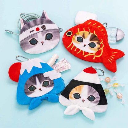 Mofusand｜Secret Face Pouch - Japanese Heart Cat mystery bag/blind box/All 6 types｜1pcs