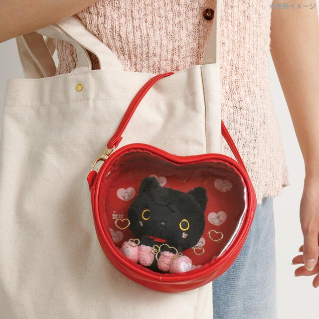 Sanx｜Universe Heart Red Clear Pouch｜140×165×50mm approx.