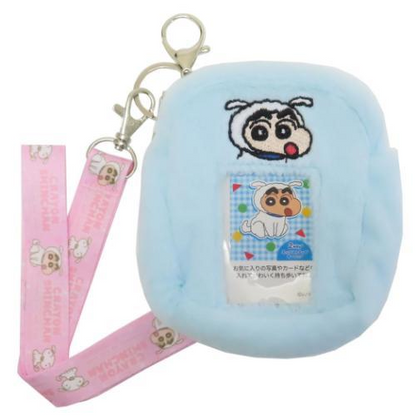 Crayon shin-chan蜡笔小新｜Pouch Crayon Shin-chan 2-way两用可挂脖相片袋/零钱包/卡包卡套｜约100×120×35mm