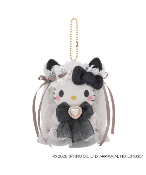 Sanrio｜Lolita Ghost Mascot Holder /Plush Keychain｜W7 x H11cm approx