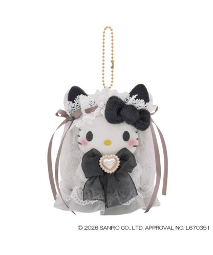 Sanrio｜Lolita Ghost Mascot Holder /Plush Keychain｜W7 x H11cm approx