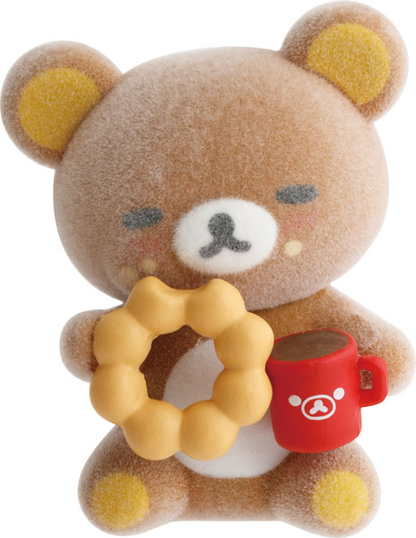 Rilakkuma｜Mister Donut flocking Mini Figurey｜35 x 30 x 30 mm approx.