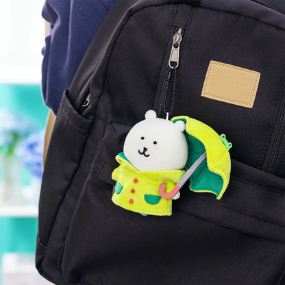 【limit 1】Nagano｜Characters Rainy Day Mascot Holder /Plush Keychain｜H135×W130×D80mm approx.