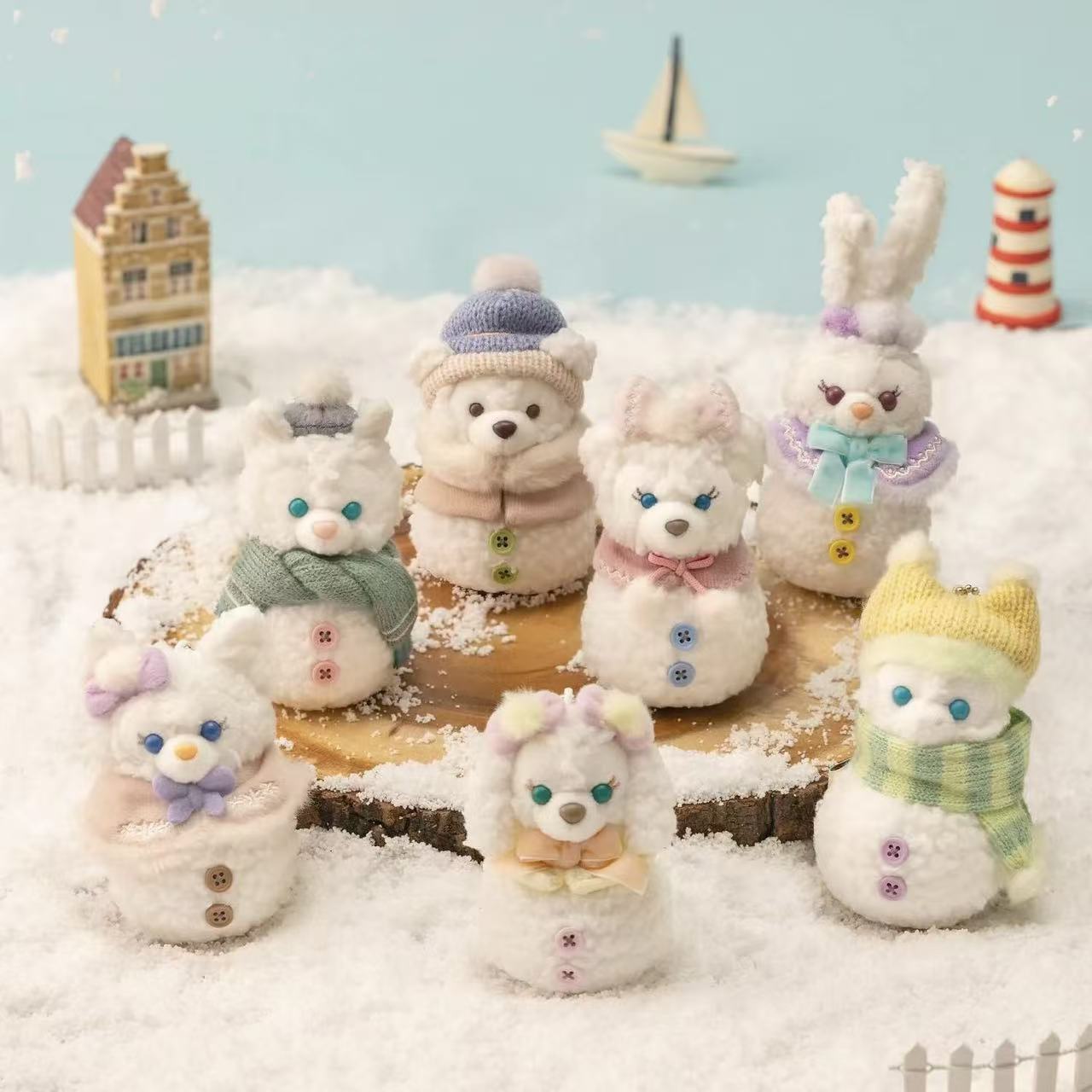 Disney｜Duffy and friend Winter 2025 snowman Mascot Holder /Plush Keychain