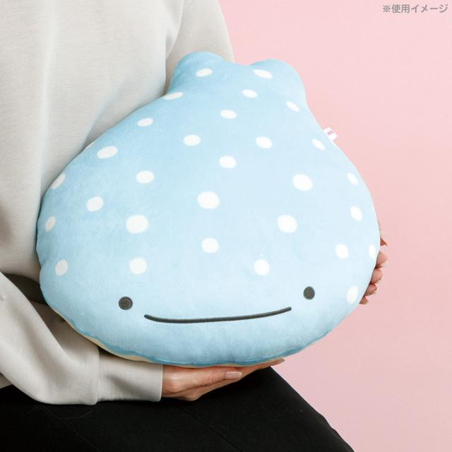 Sanx｜Jinbesan and Donut Island Super Mochimochi Cushion｜340×300×130mm approx.