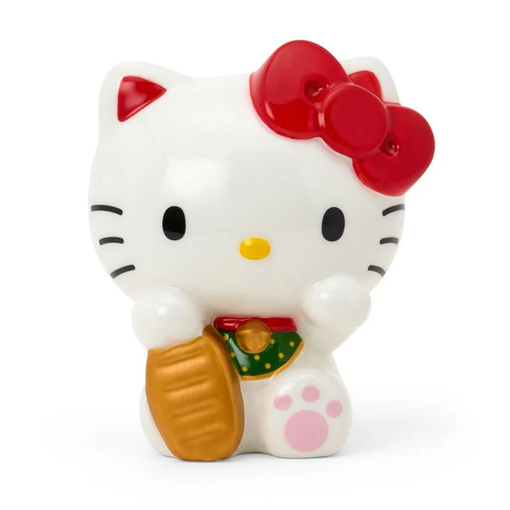 Sanrio｜Hello Kitty Pottery Piggy Bank Maneki Neko Lucky Cat｜ W11×D8.5×H12.5cm approx.