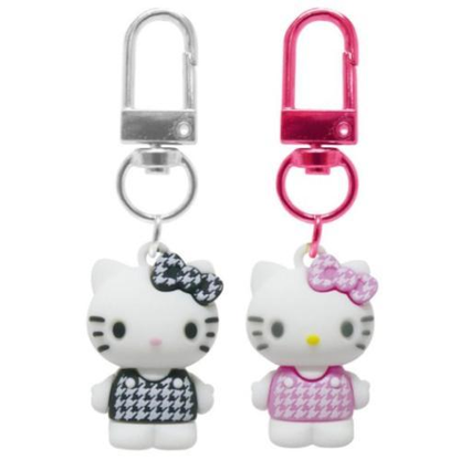 Sanrio｜Hello Kitty Houndstooth Figure Charm Keychain Set｜19×26×16mm approx.