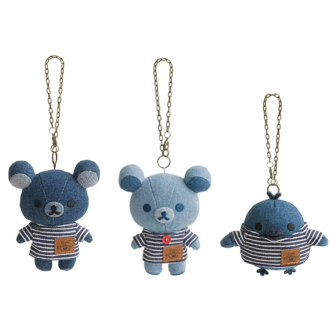 【limit 1】Rilakkuma|Kurashiki Denim House Mascot Holder /Plush Keychain|125×105×55mm approx.