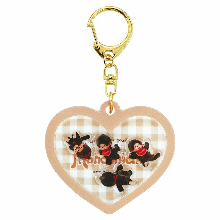 Monchhichi｜Shaka Character Keychain/Keyring｜H7.4 x W7.1 x D0.7cm approx.