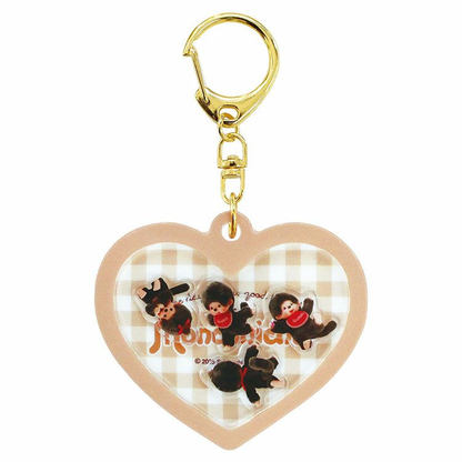 Monchhichi｜Shaka Character Keychain/Keyring｜H7.4 x W7.1 x D0.7cm approx.