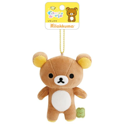 Rilakkuma｜Always Together Smile Mascot Holder /Plush Keychain｜110×100×50mm approx.