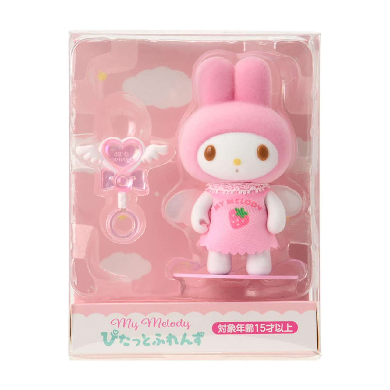 Sanrio｜Pitatto Friends Mini Angel Flocked Doll｜4.5×3×6cm approx.