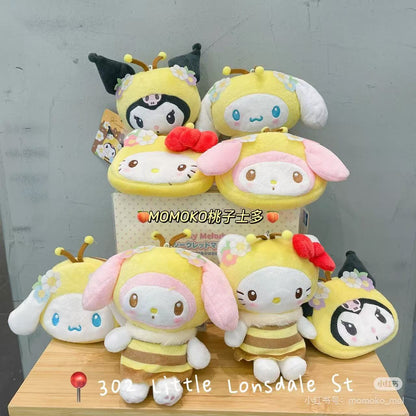 Sanrio｜Bumblebee Mascot Pouch Keychain｜5.0 x 10.0 x 14.0cm approx.