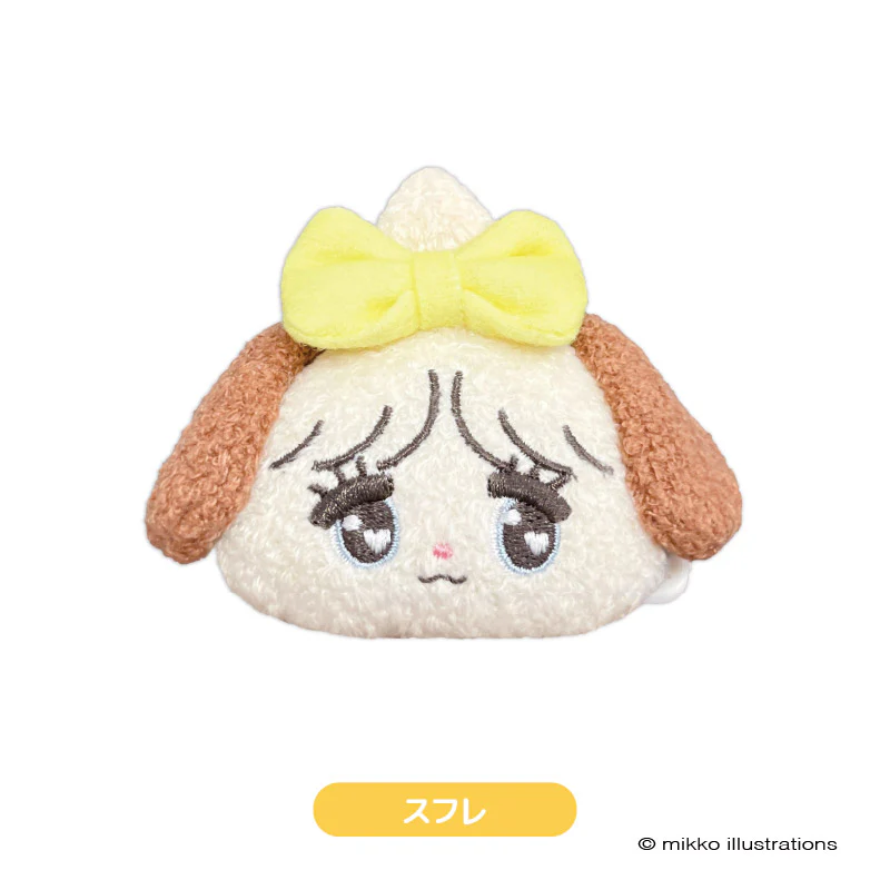 mikko illustrations｜Plush Badge｜ H62 x W80 x D30mm approx.