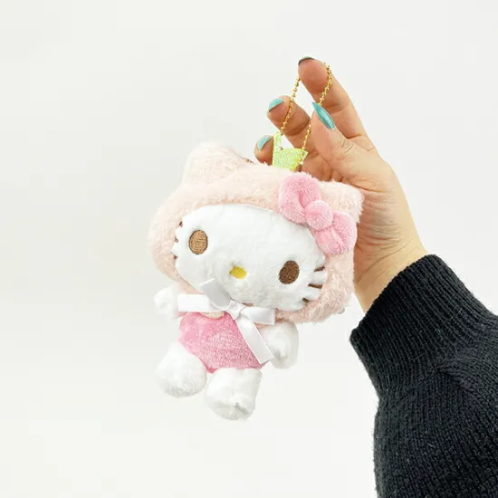 Sanrio｜astel Fruit Hat Mascot Holder /Plush Keychain｜12.5×21×6cm approx.