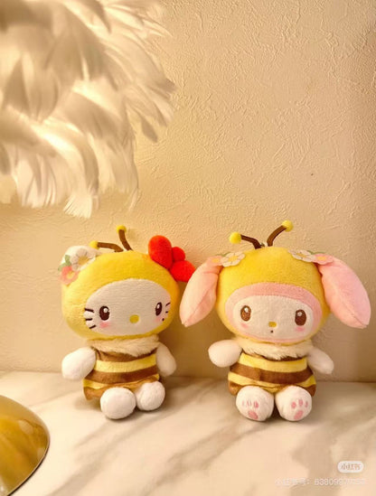 Sanrio｜Bumblebee Mascot Pouch Keychain｜5.0 x 10.0 x 14.0cm approx.