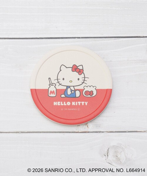 Sanrio｜Hello Kitty Water Absorbent Coaster｜H9cm W9cm D1cm approx.