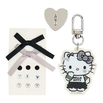 Sanrio三丽鸥｜Charm Decoration Set Monotone黑白印象系列手机吊饰装饰DIY套装｜约 5.5×1×12cm