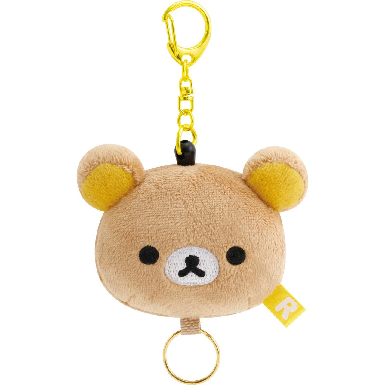Rilakkuma｜Face Mascot Reel Keychain｜55×65×45mm approx.