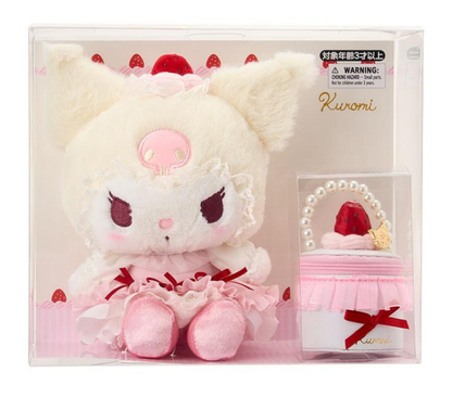 【limit 1】Sanrio｜Strawberry Whipped Cake Plush Toy &amp; Accessory Case Set