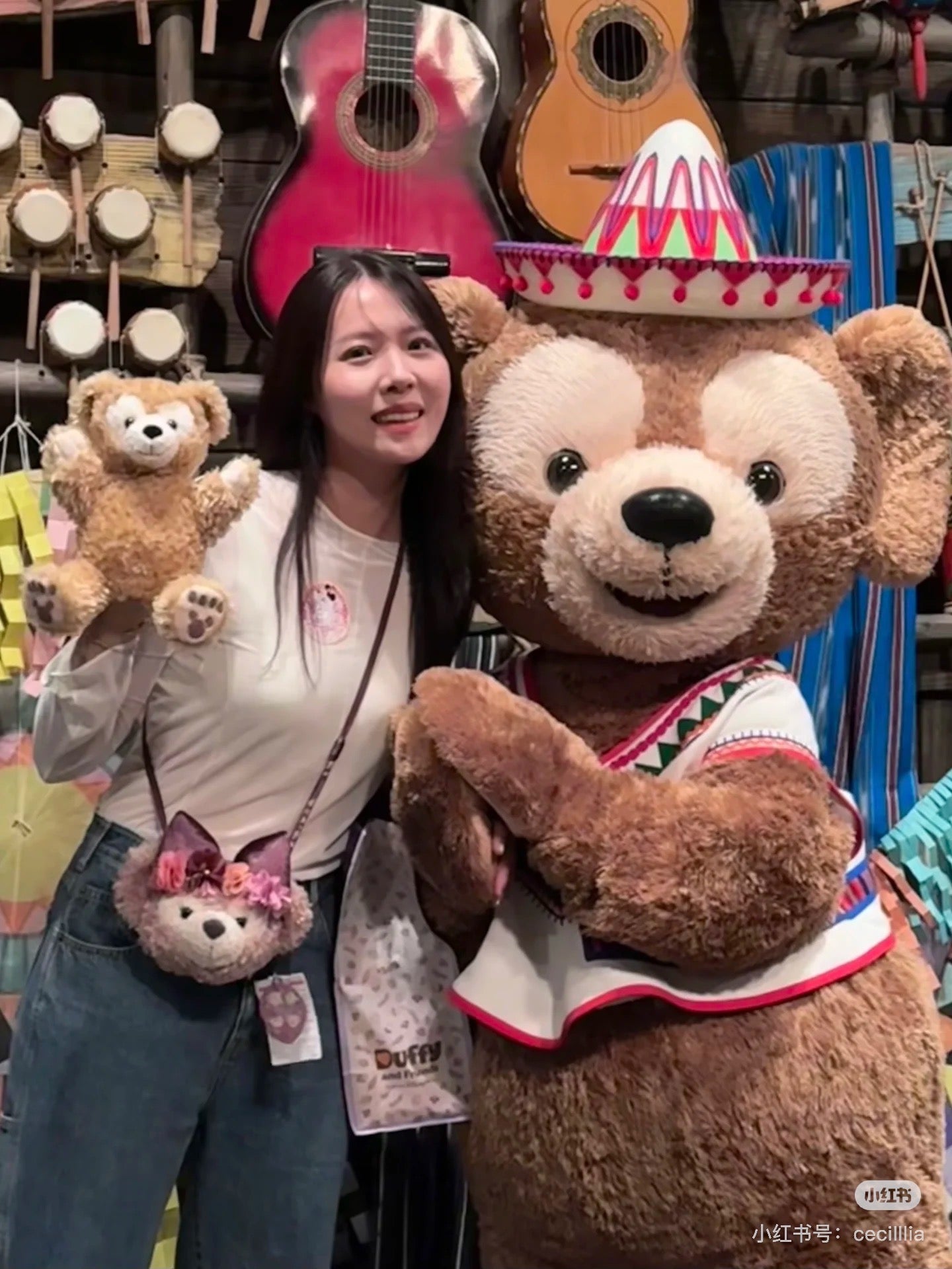 Disney迪士尼｜2024东迪秋日睡衣派对Shelliemay雪莉玫/玫玫毛绒斜挎包/卡包/零钱包