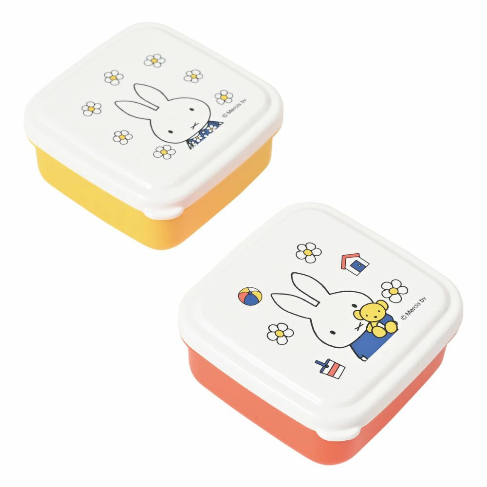 Miffy｜Miffy and Flower sticker box / lunch box(SS)｜115mL