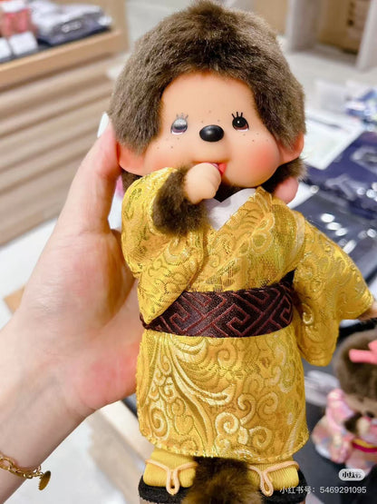 Monchhichi｜Golden Kimono Boy Mascot Holder /Plush Keychain