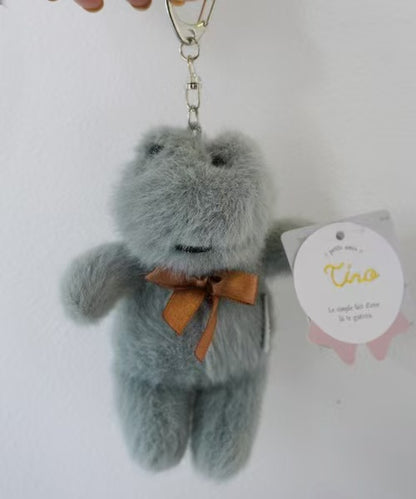 Twin｜Animal Mascot Holder /Plush Keychain｜H12×W8×D4mm approx.