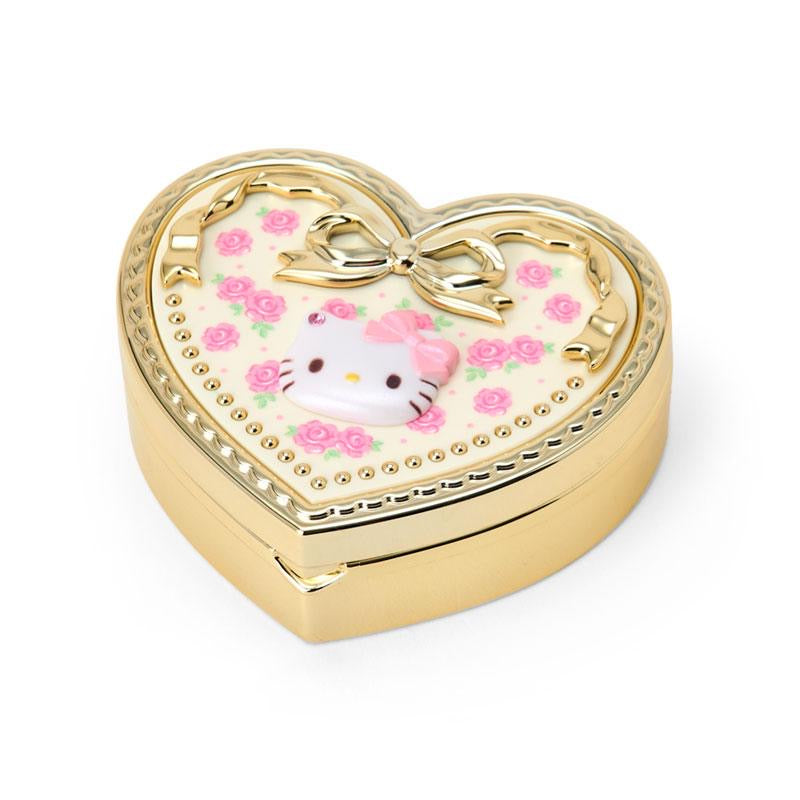Sanrio｜Heart Shape Rose Mirror Accessory Case｜8×7×2.8cm approx