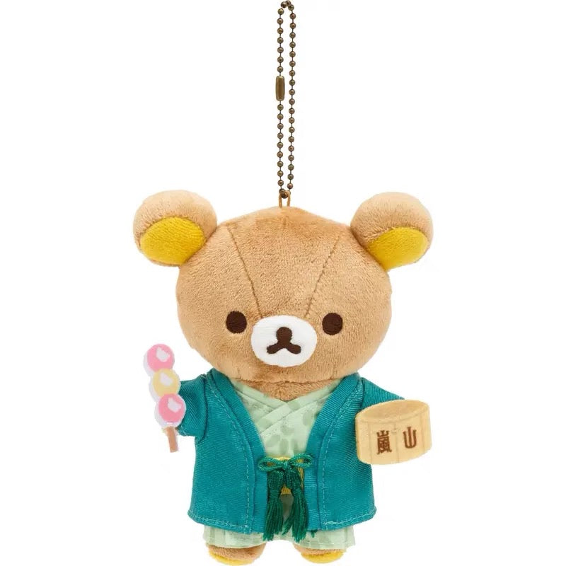 Rilakkuma轻松熊｜地域限定京都岚山浴衣系列可爱角色毛绒玩偶挂件/包挂
