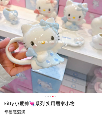Sanrio｜Sun Art Sanrio Die-Cut Mug Angel Hello Kitty｜11.0 x 11.1 x 11.3cm approx.