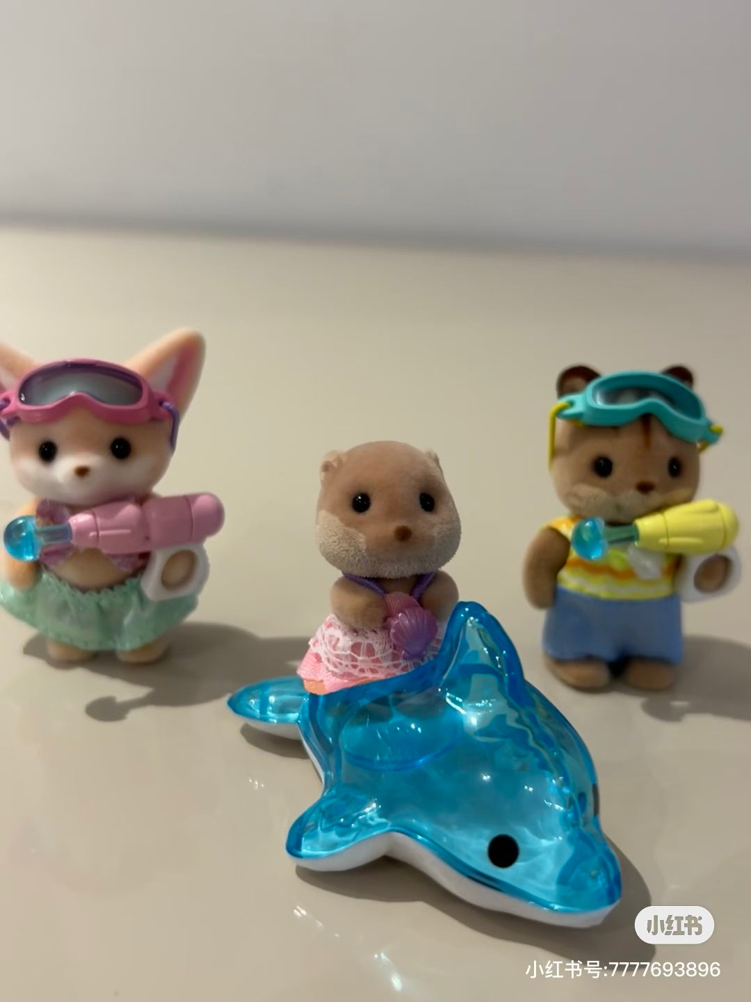 SylvanianFamilies森贝儿家族｜Nursery Friends Pool Fun Trio幼儿园小伙伴打水仗套组/玩具/过家家5749