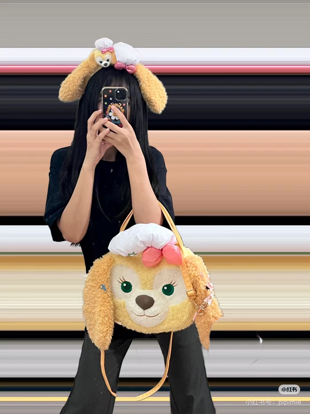 Disney SH｜超萌毛绒大脸包/多种背法/可双肩背/斜挎/手拎