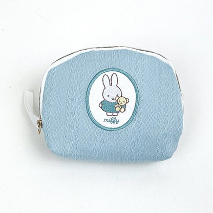 Miffy｜accessory case spring knit series pouch｜11cm x 14.5cm x 3cm approx.