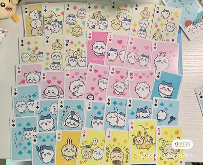 chiikawa｜可爱纸质扑克牌/正反面都可爱/每张不同图案