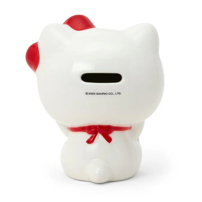 Sanrio｜Hello Kitty Pottery Piggy Bank Maneki Neko Lucky Cat｜ W11×D8.5×H12.5cm approx.